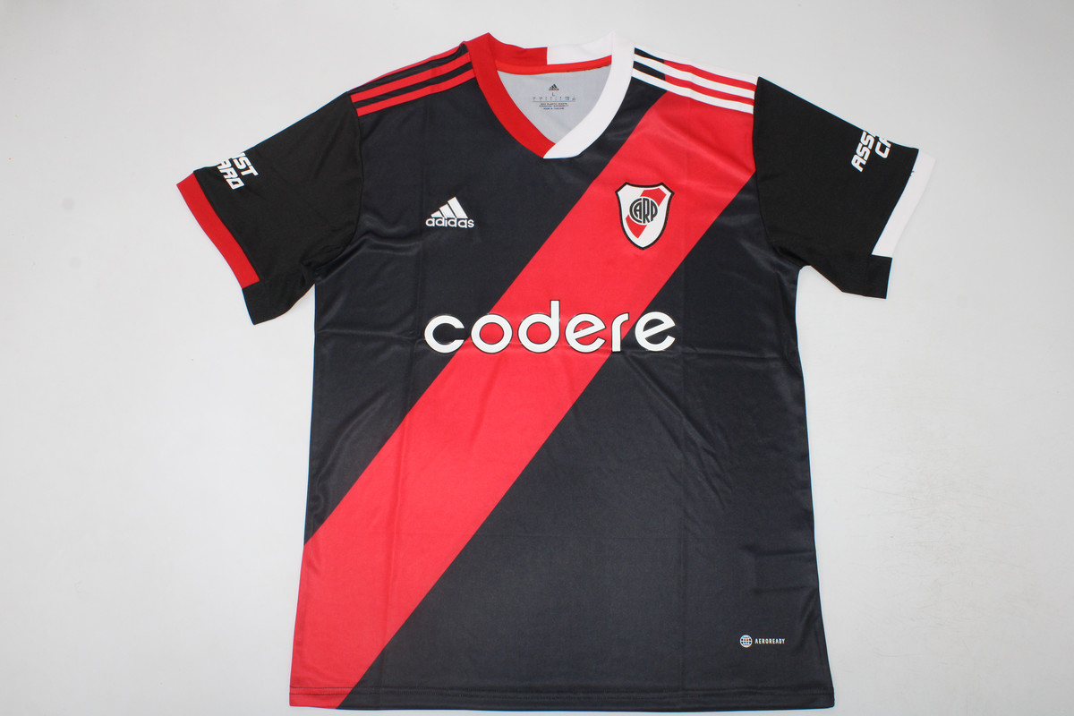 AAA Quality River Plate 23/24 Third Black/Red Soccer Jersey